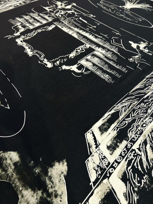 CHANEL 25S SCARF 135 IN CASHMERE SILK 737229