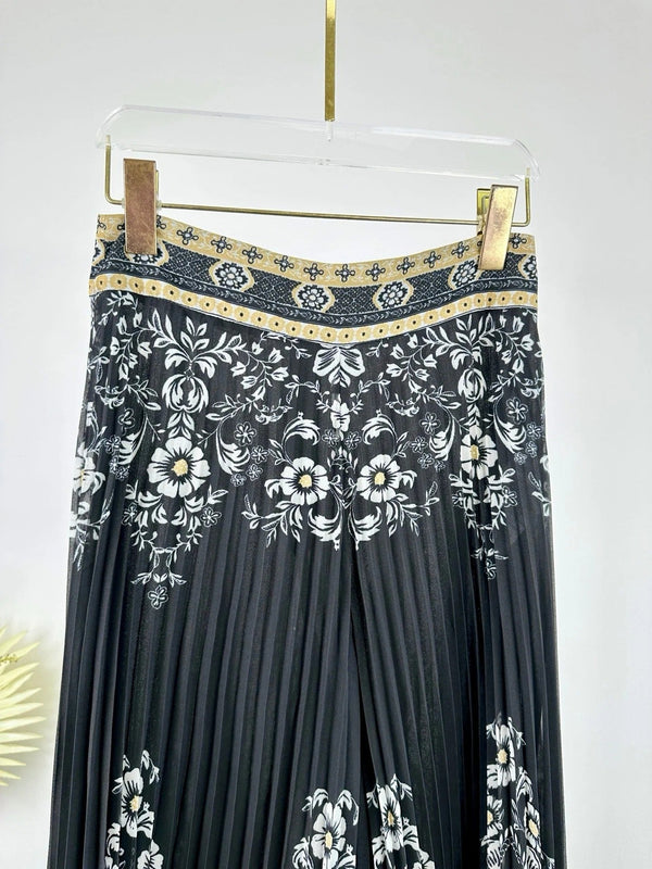 ZIMMERMANN PLEATED FLARED PANTS 270194