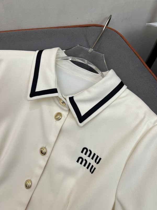 ABITO CAMICIA MIUMIU CON CINTURA 214479