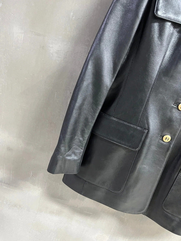 BLOUSON EN PEAU D'AGNEAU CHANEL 25S STYLE 226