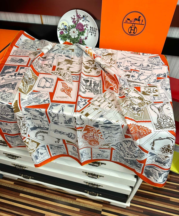 HERMES 25S SCARF 90 IN SILK 732034