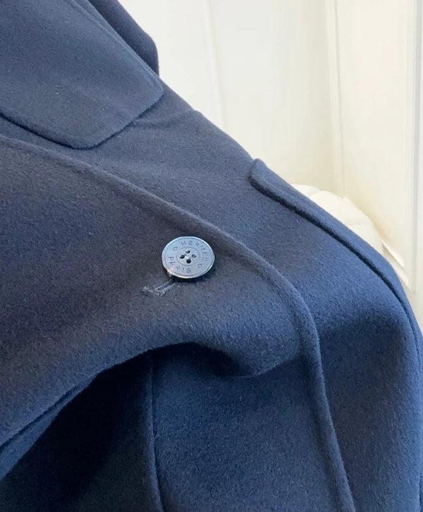 HERMES 25S REVERSIBLE SHORT-SLEEVE KNIT JACKET 108