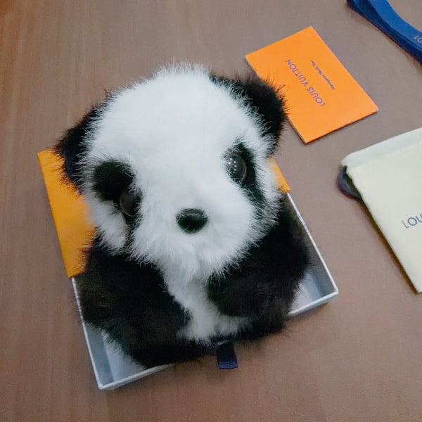 LV Panda Bear Plush Charm