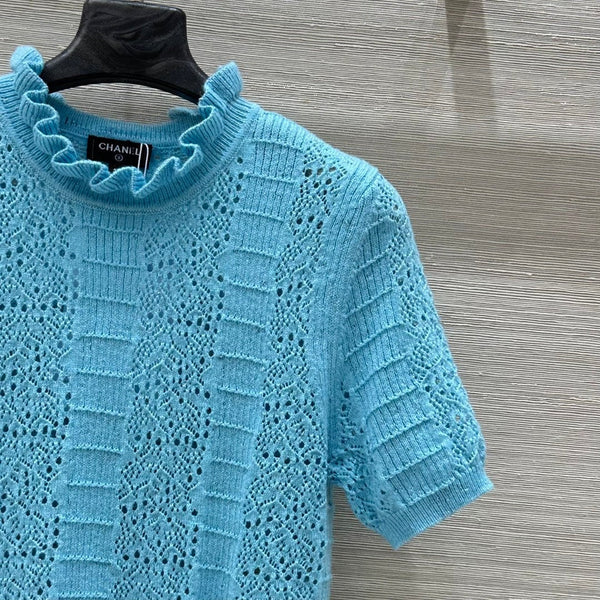 HAUT EN MAILLE CHANEL STYLE 70