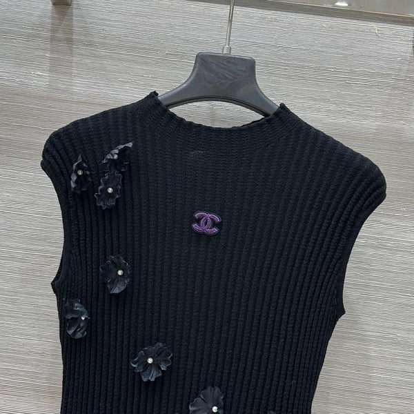 HAUT EN MAILLE CHANEL STYLE 17