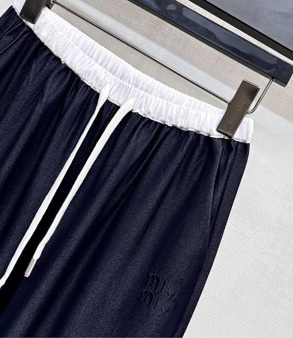 PANTALONI MIU 25S A GAMBA LARGA CON COULISSE 264585