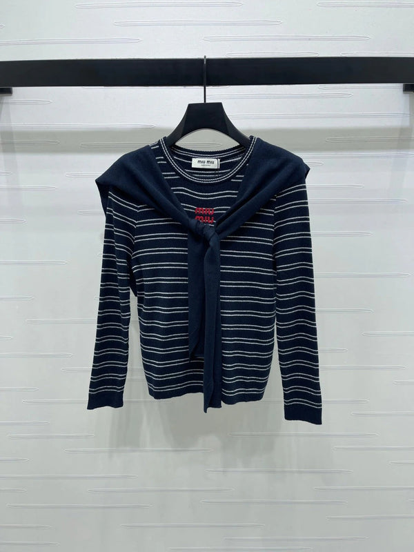 MIUMIU COWL NECK KNITTED SWEATER STYLE 481