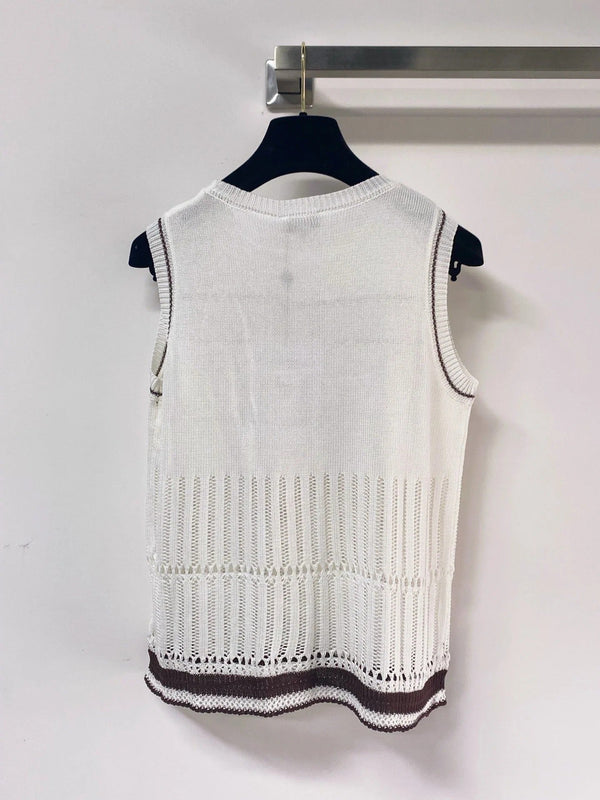 CC 2026 Björn's Knit Vest White Logo CC Nitrile Cotton 471924