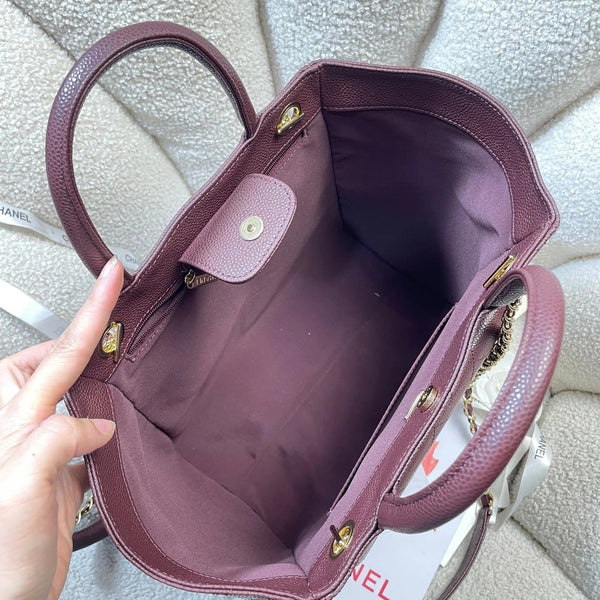 CC 2026 Shopping Bag 39cm Grained Calfskin Leather