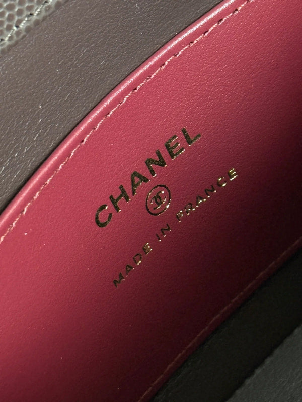 Chanel 2026 Preppy Coco Bag Brown Chocolate Caviar Leather Gold Hardware