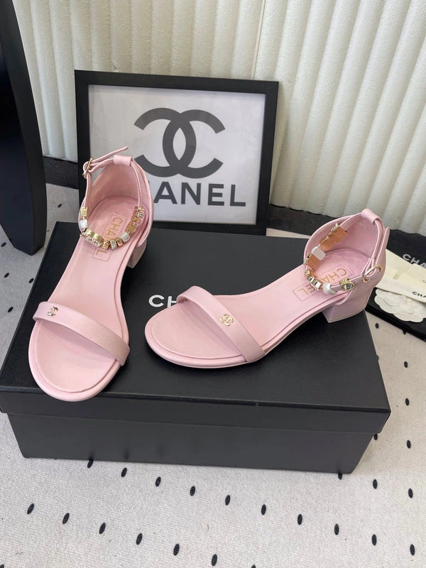 CC 26s Sandales 35 Cuir de mouton Rose clair 650104