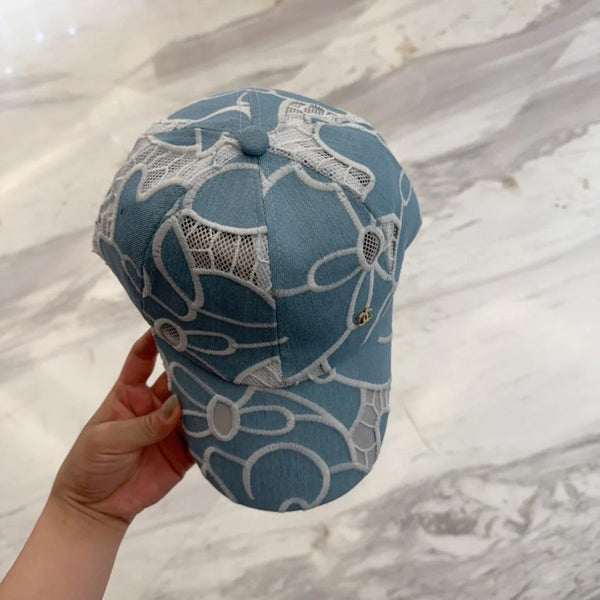 CASQUETTE DE BASEBALL EN DENTELLE FLORALE 672631