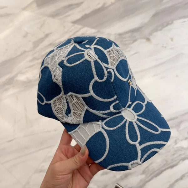 CASQUETTE DE BASEBALL EN DENTELLE FLORALE 672633