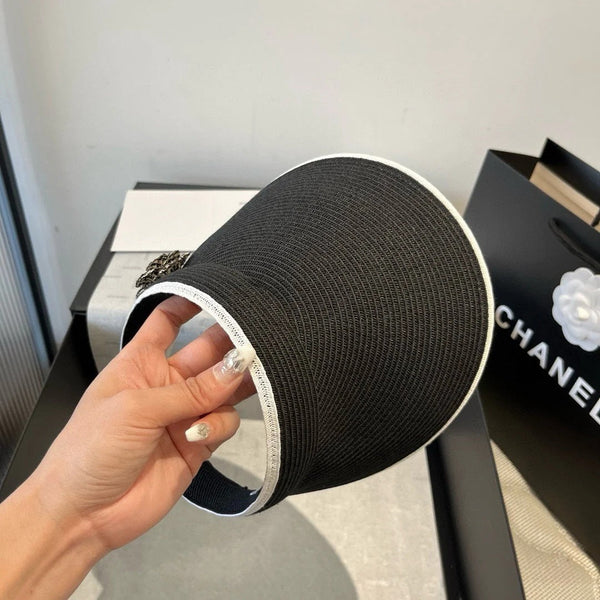 CC CAPPELLO DA SOLE MODEM NERO CON FIORE 673934