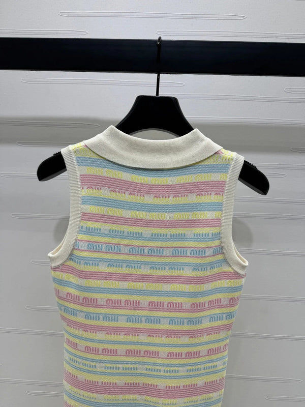 MIUMIU SLEEVELESS DRESS WITH COLLAR 274939