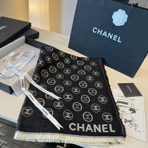 CHANEL 25S ÉCHARPE 200 CM EN CACHEMIRE 942945
