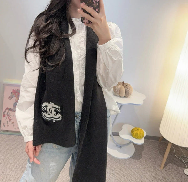CHANEL FOULARD 25S 180 CM EN CACHEMIRE 944019