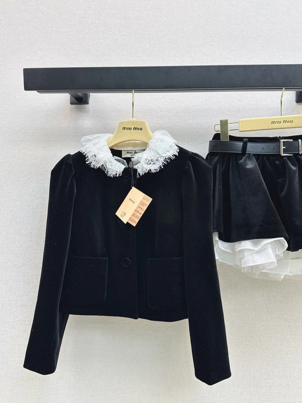 MIUMIU JACKET AND SKIRT SET STYLE 616