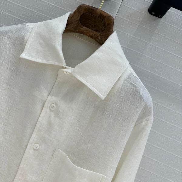LP WHITE LINEN SHIRT 264286