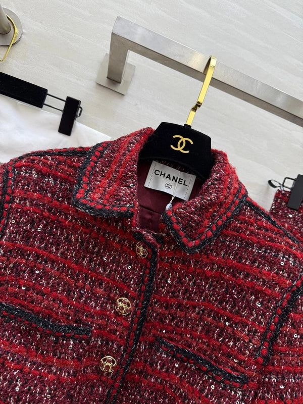 ENSEMBLE TAILLEUR TWEED CHANEL 25S 633
