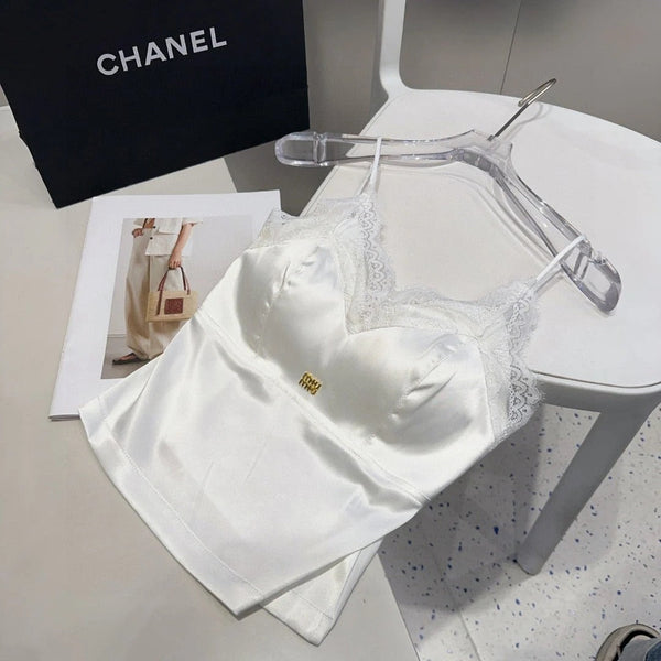 CAMISOLE 625971 IN WHITE SILK