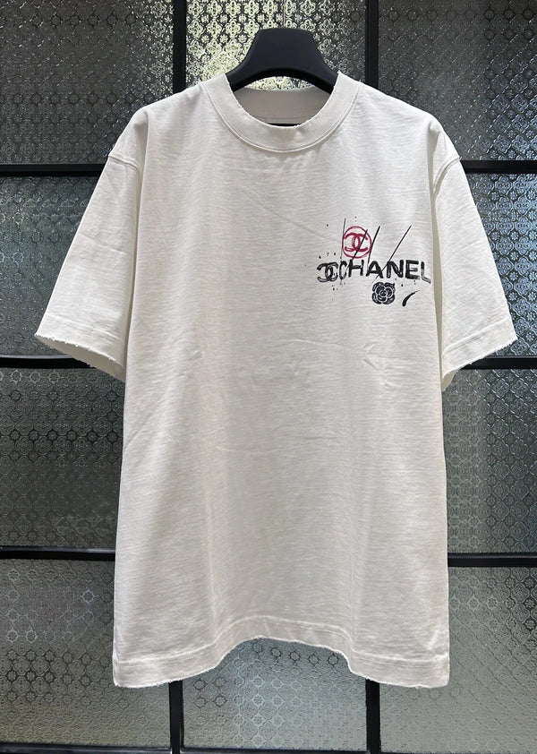 Chanel T-shirt 2026 Coton Noir Blanc Vert