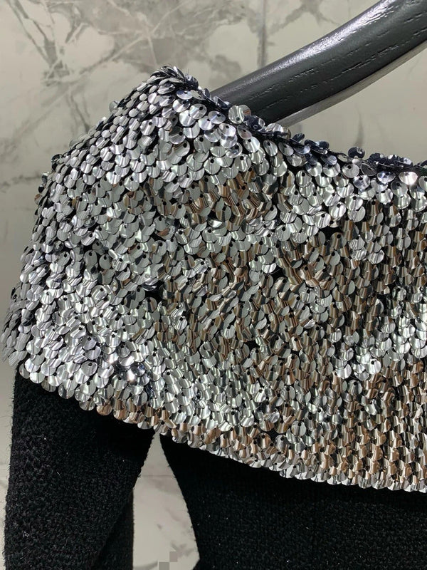 YSL 25S VESTE À PAILLETTES ÉPAULES DÉCOUVERTES STYLE 185