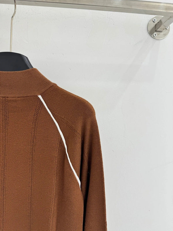 MIUMIU ZIP-UP KNIT SWEATER STYLE 62