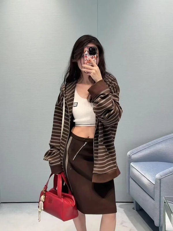 MIUMIU FLEECE HOODED JACKET STYLE 18