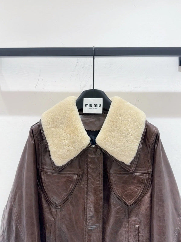 MIUMIU LEATHER JACKET STYLE 585