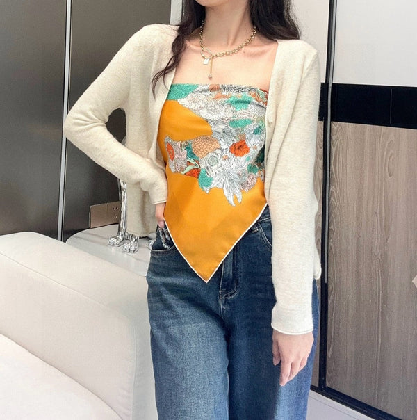 HERMES 25S SCARF 90 IN SILK 729031