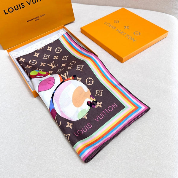 LV SCARF 90 CM IN SILK 729026