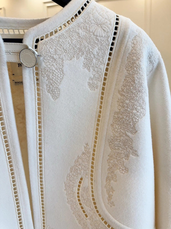 HERMES 25S SHORT REVERSIBLE KNITTED JACKET 092