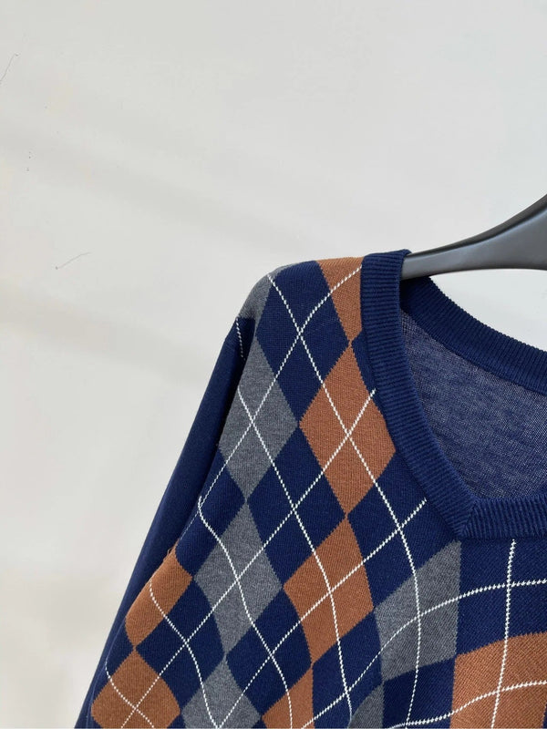 MIUMIU LONG-SLEEVE V-NECK SWEATER 275895