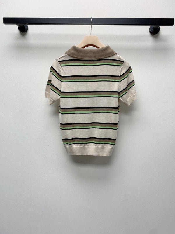 MIUMIU KNIT POLO SHIRT 268105