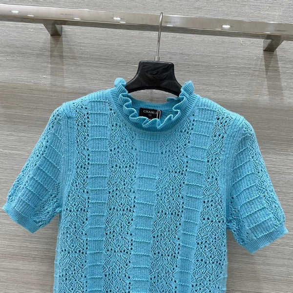 HAUT EN MAILLE CHANEL STYLE 70