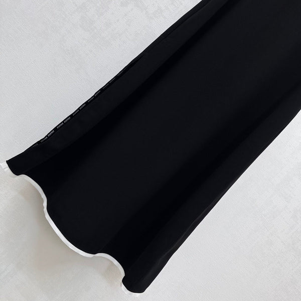 MIU 25S LONG VEST DRESS IN ACETATE 264519