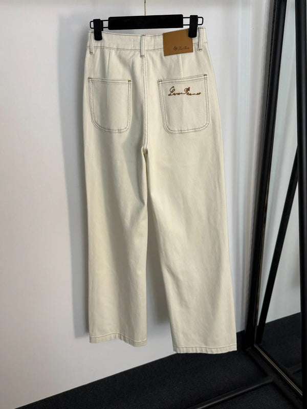 LP HIGH-WAISTED DENIM PANTS STYLE 12