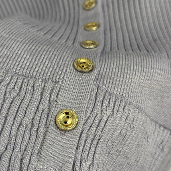 CHANEL 25S LONG-SLEEVE KNIT DRESS 334