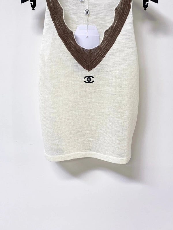 CC 2026 Knit Vest V-neck Wool Laine 449875