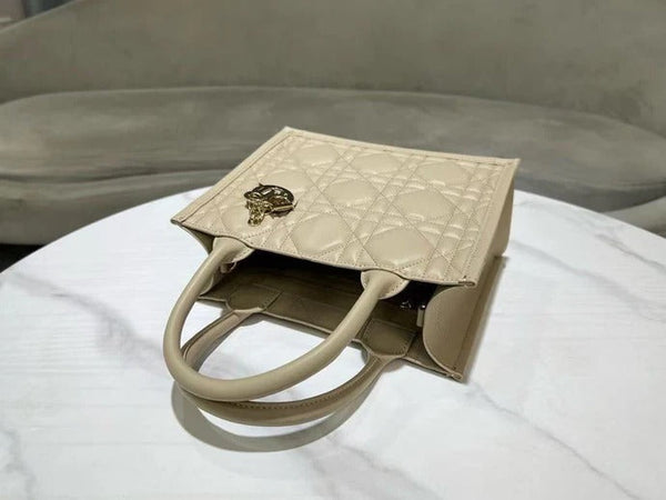Dior 2026 Book Tote Bag 26.5cm Beige Leather