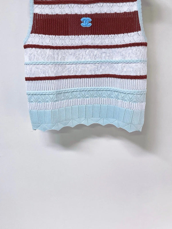 CC 2026 Striped Knit Vest Tencel 435140