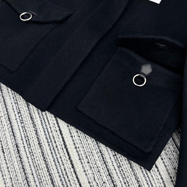 HERMES 25S REVERSIBLE CASHMERE COAT 174