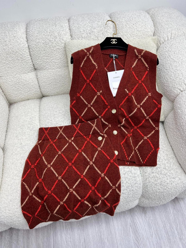 CHANEL 25S SET Gilet en maille STYLE 256