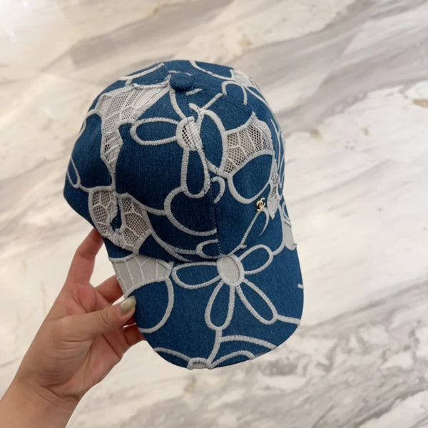 CASQUETTE DE BASEBALL EN DENTELLE FLORALE 672633