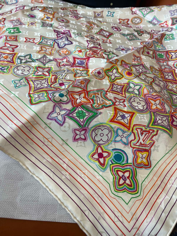 LV SCARF 90 CM IN SILK 715639