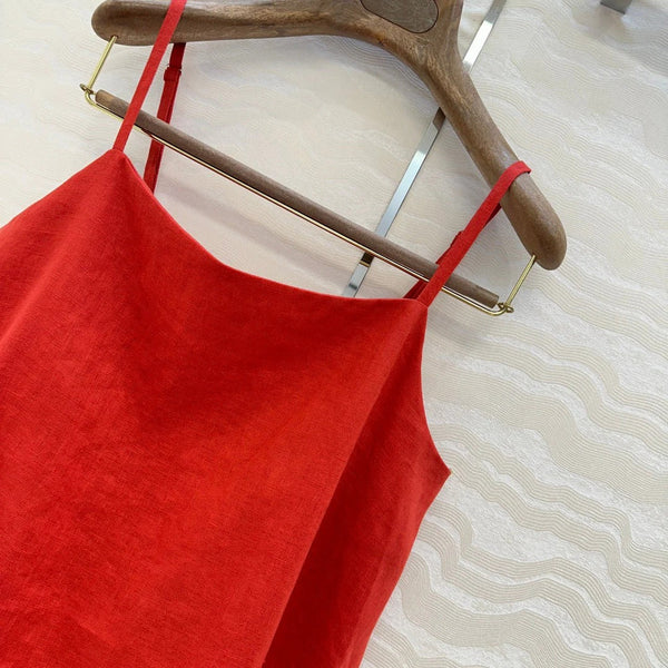 LP LINEN HALTER TOP 272241