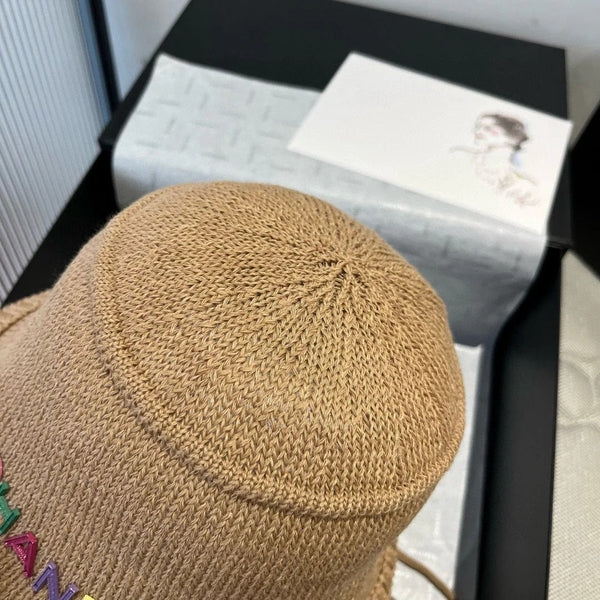 WOVEN BUCKET HAT BROWN 673997