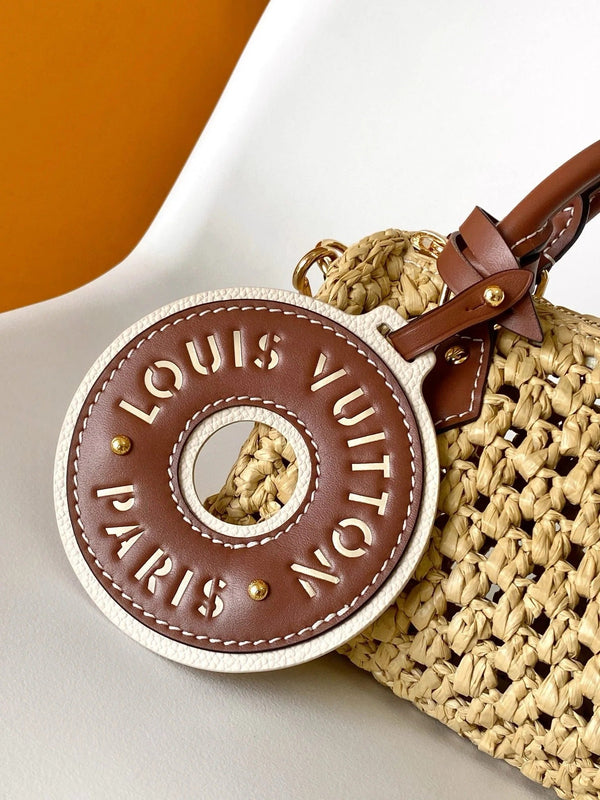 NANO SPEEDY 16 IN RAFFIA GOLD HARDWARE