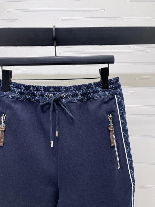 LV 25S PATCHWORK STRAIGHT-LEG DENIM JEANS 0127